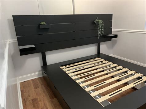 Nordli headboard - Nordli clothes rail on a Malm base cabinet? We have an 80-cm wide Nordli clothes rail attachment piece which is intended to go on an 80-cm wide Nordli base cabinet (with drawers, presumably). Unfortunately, Nordly base …